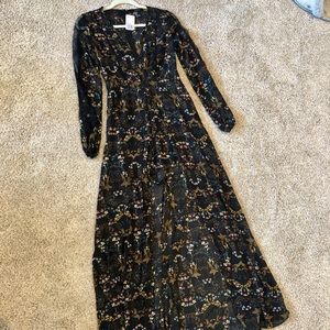 Maxi Dress with romper shorts underneath